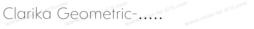 Clarika Geometric字体转换